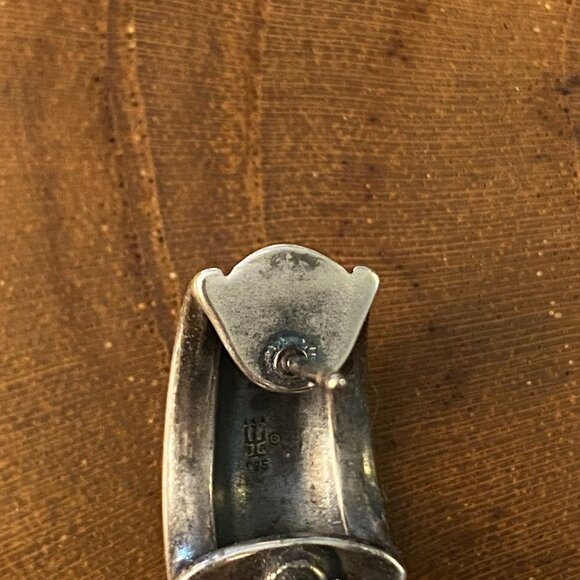 RETIRED James Avery Christina French Clip Earrings, Sterling Silver - Picture 2 of 4